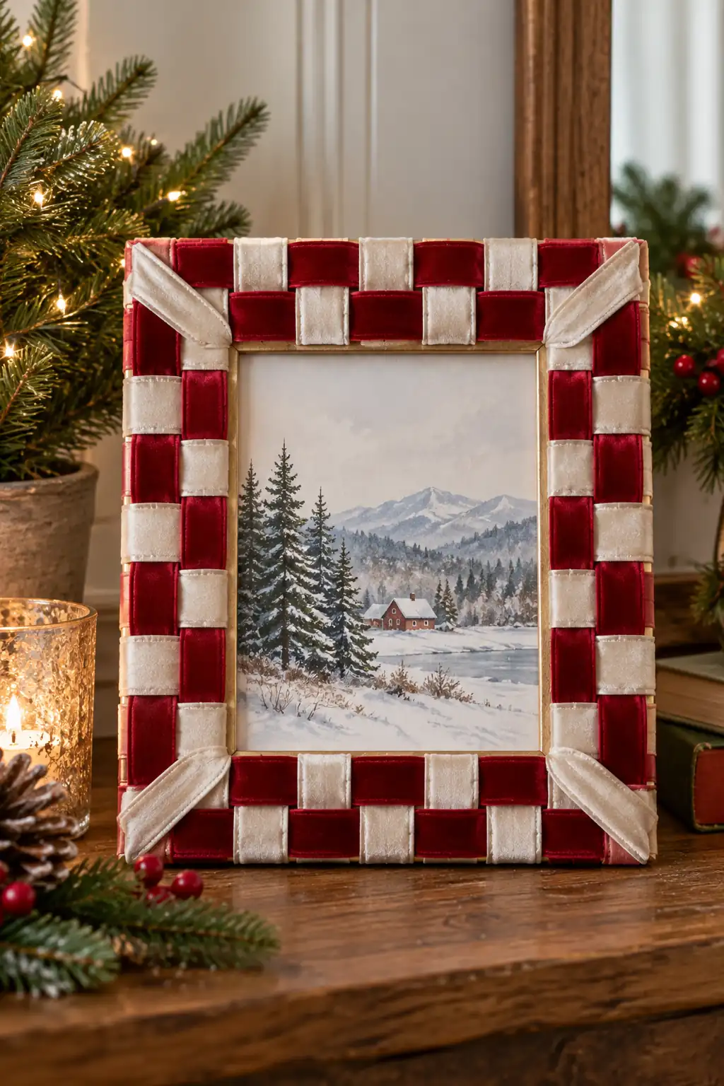 17 ribbon woven frame