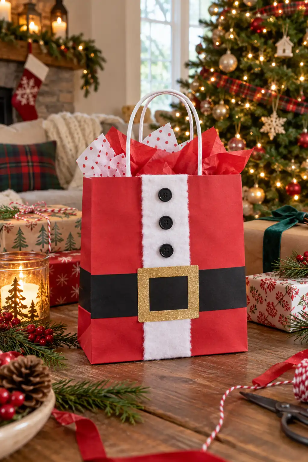 06 paper santa belt bag