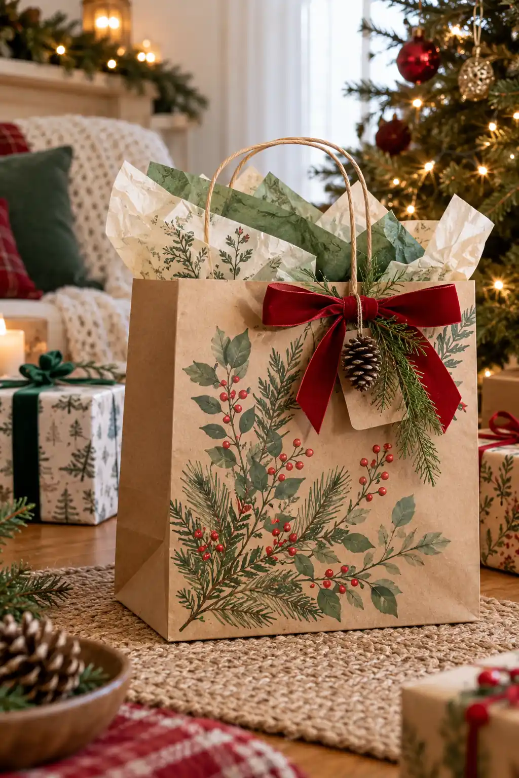07 botanical kraft bag