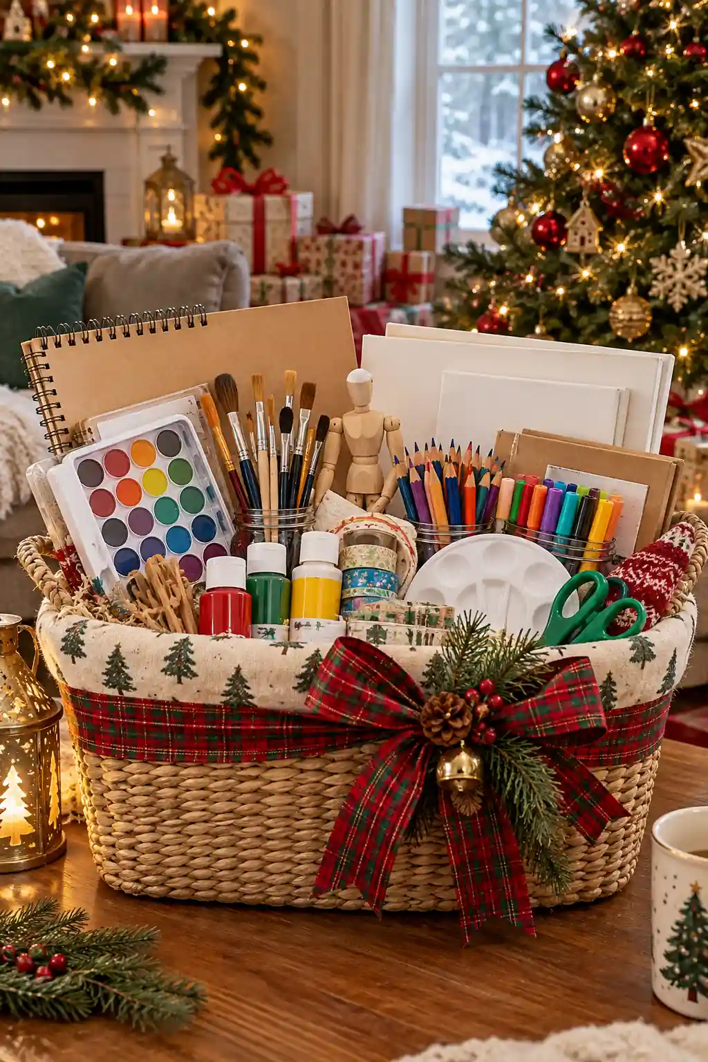 09 art supplies basket