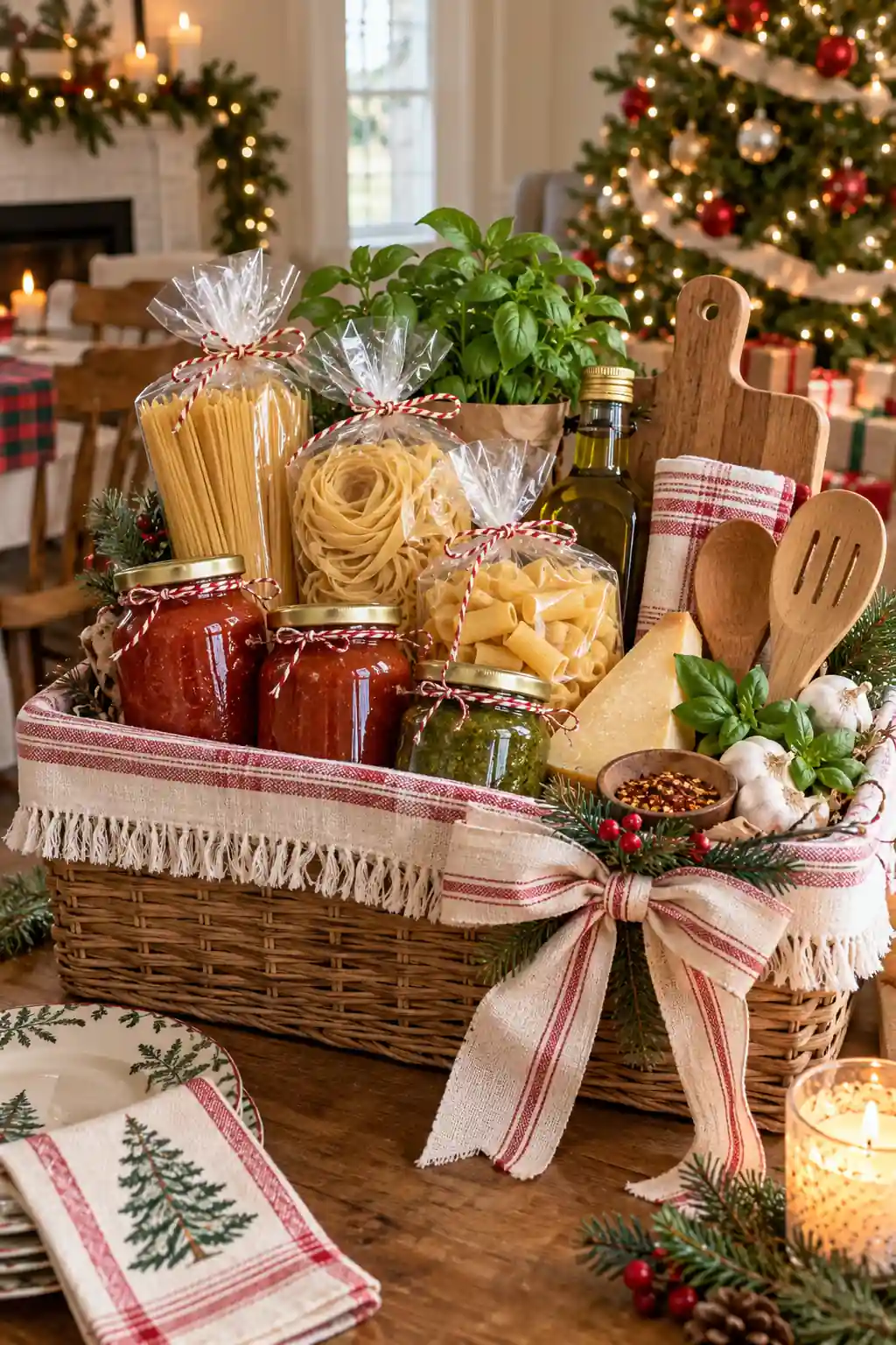 12 pasta night basket