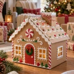 Gingerbread house gift box, one of these christmas gift box ideas