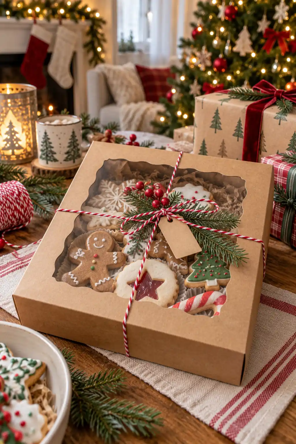 06 kraft window cookie box