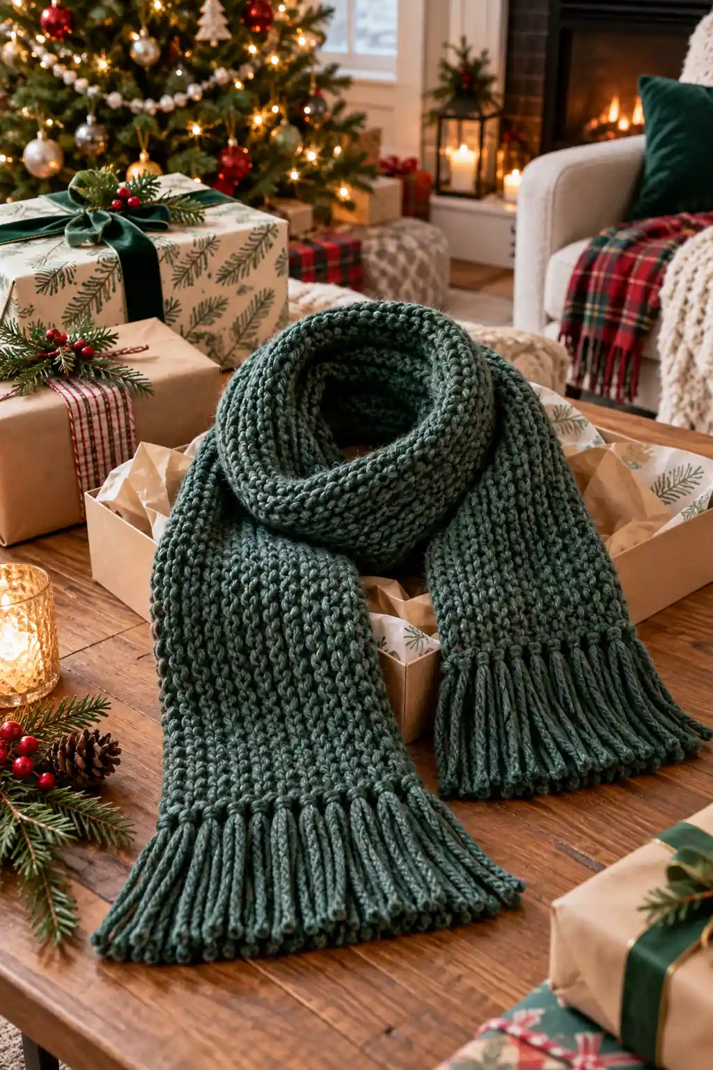 08 knitted merino scarf