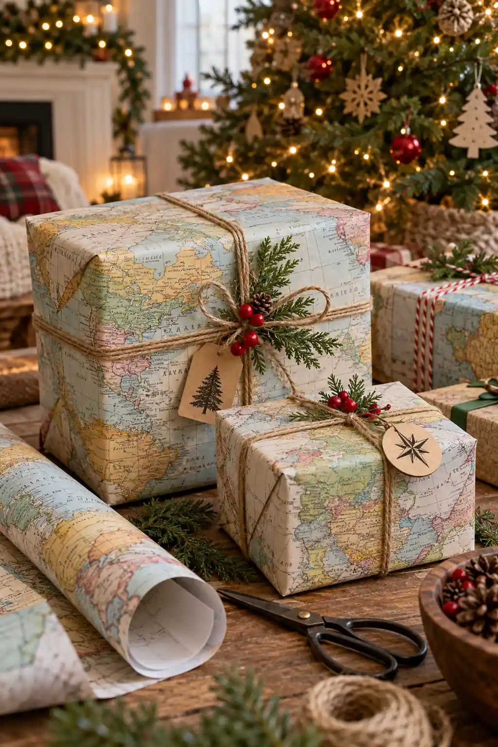 07 recycled map wrap