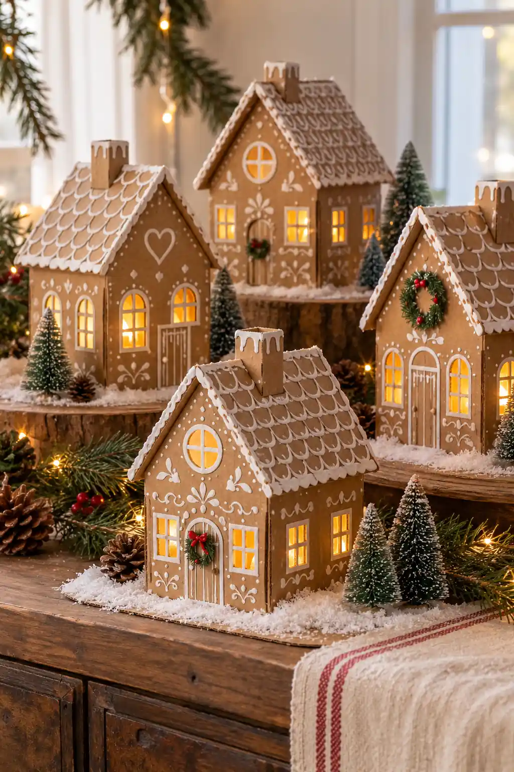 07 cardboard gingerbread houses