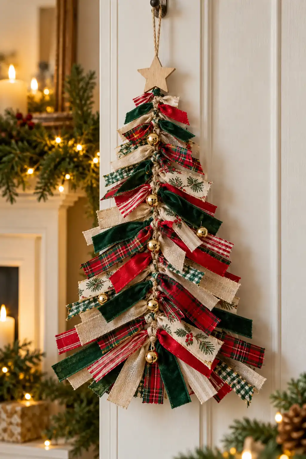 18 scrap ribbon tree hanging