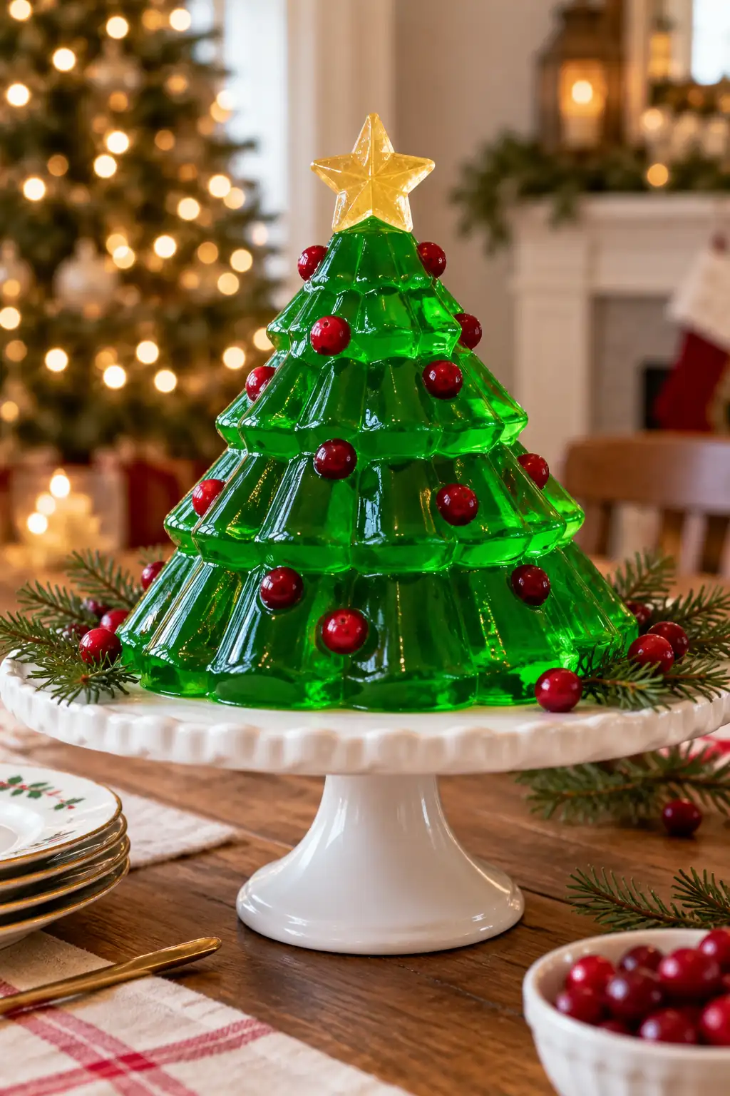 03 lime gelatin christmas tree mold