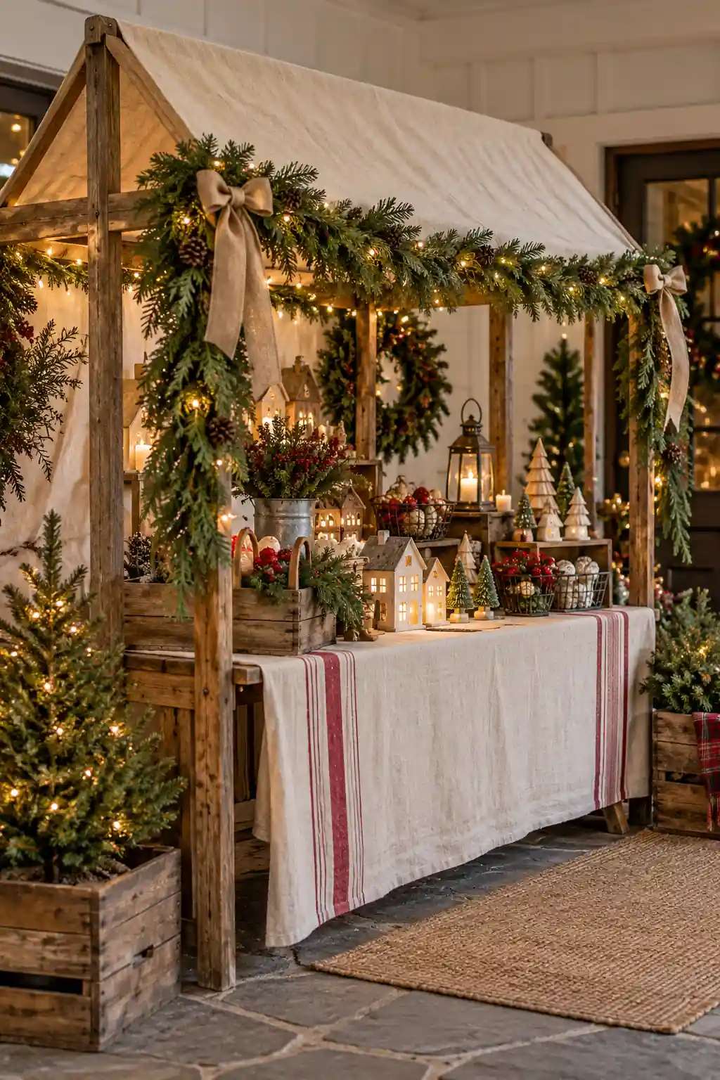 11 rustic christmas market marquee canopy