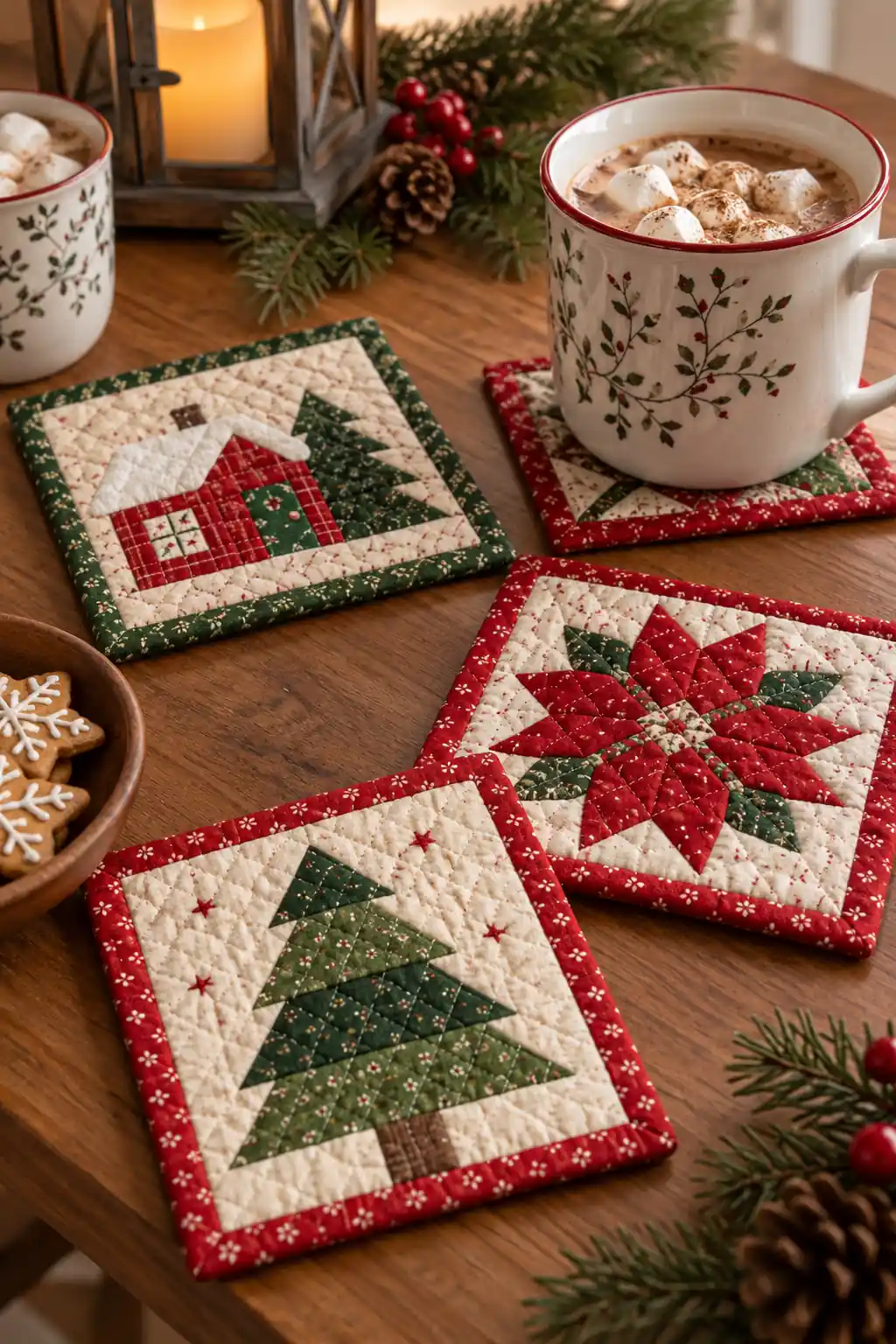 09 quilted mug rugs
