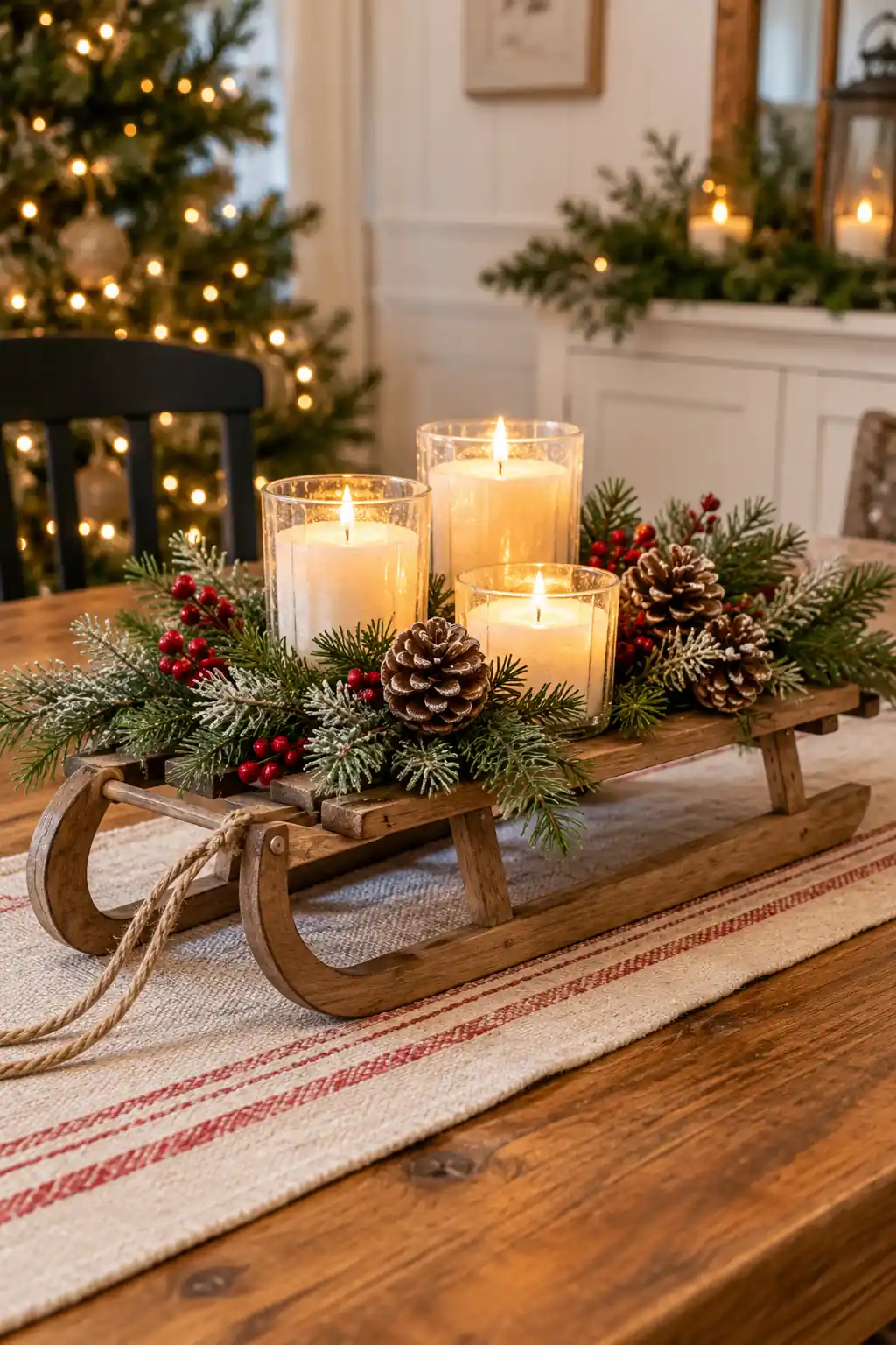 03 mini sled table centerpiece