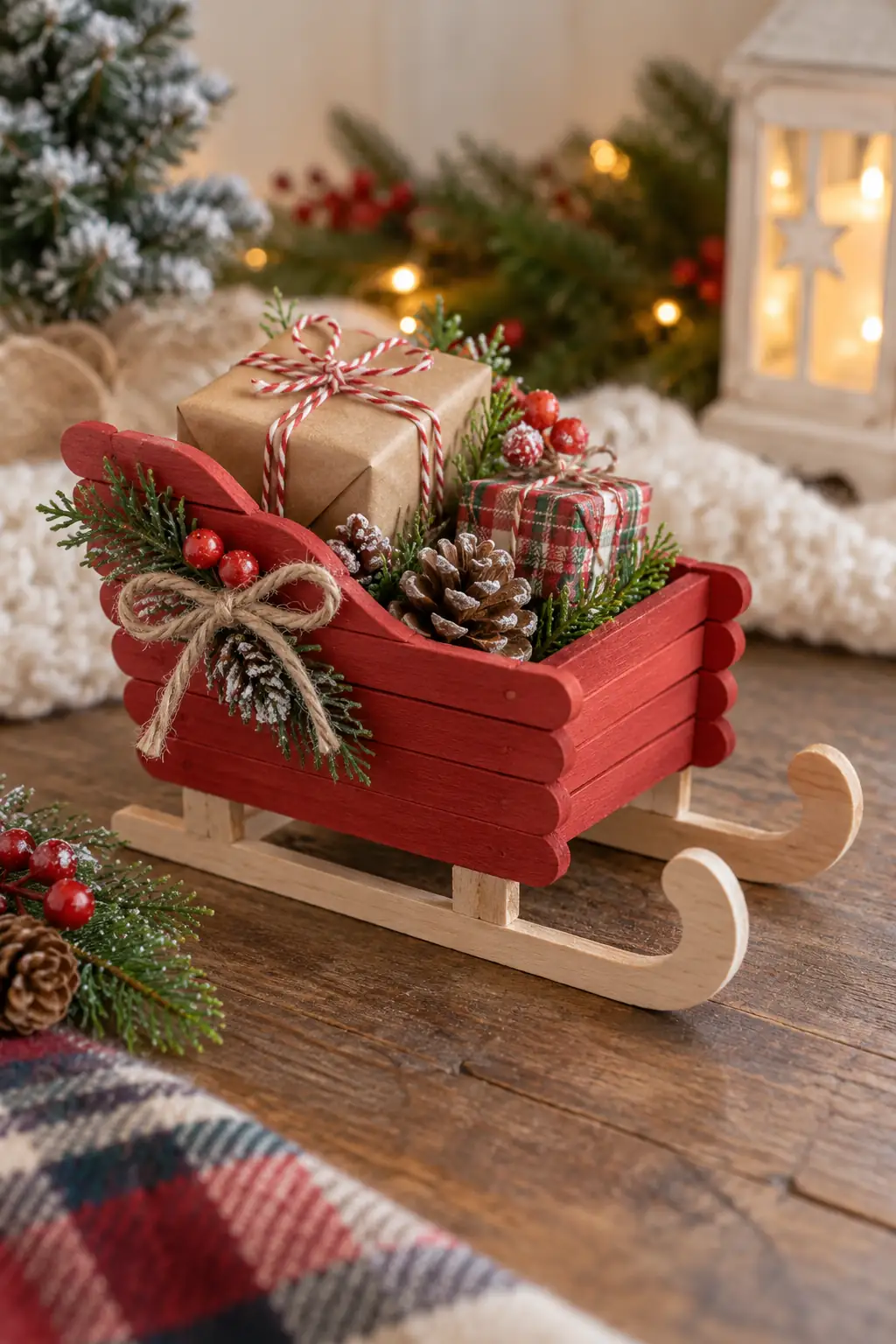 03 mini craft stick sleigh