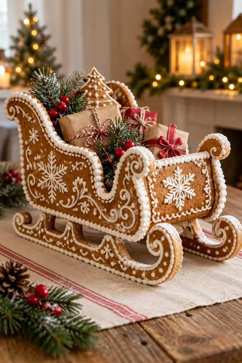 07 gingerbread decorative sleigh