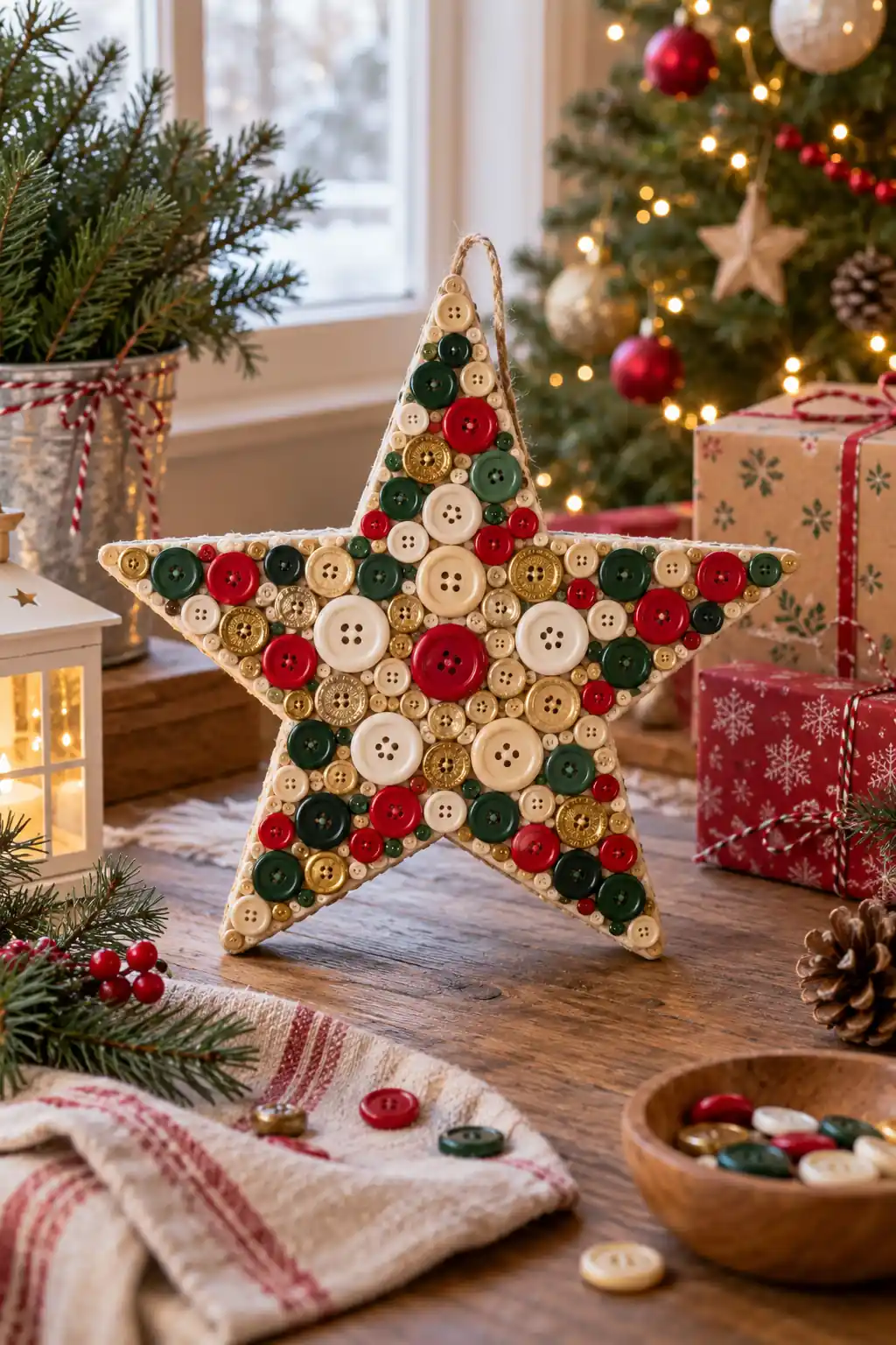 02 button mosaic star