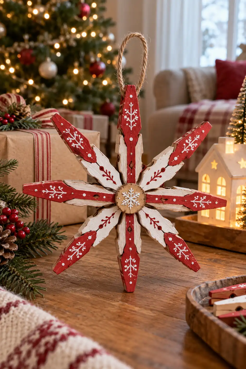 05 painted clothespin star