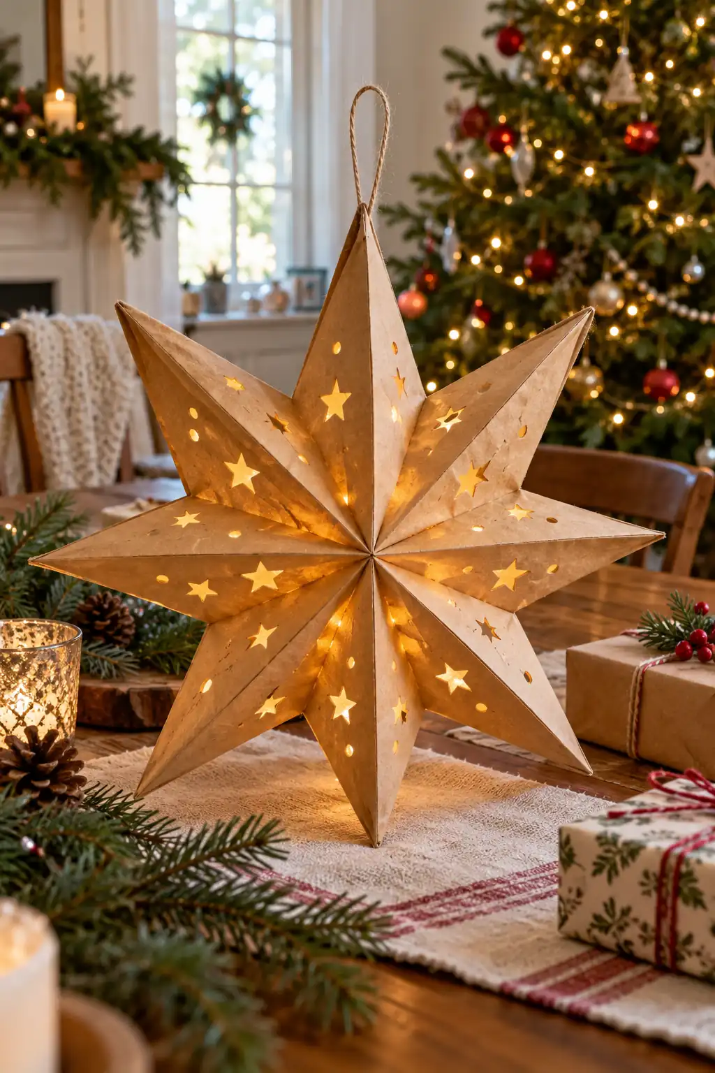 13 paper bag star