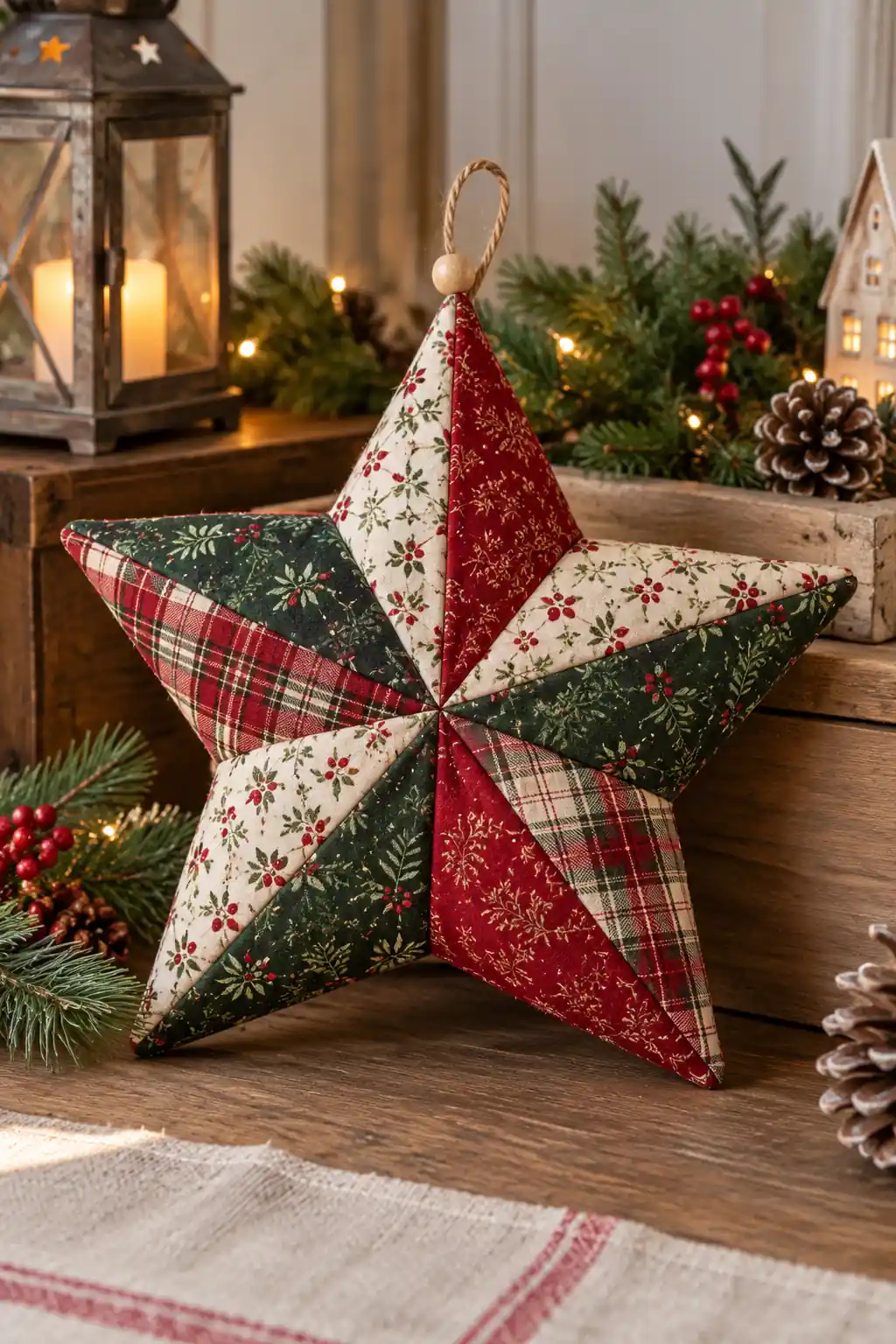 06 fabric patchwork star