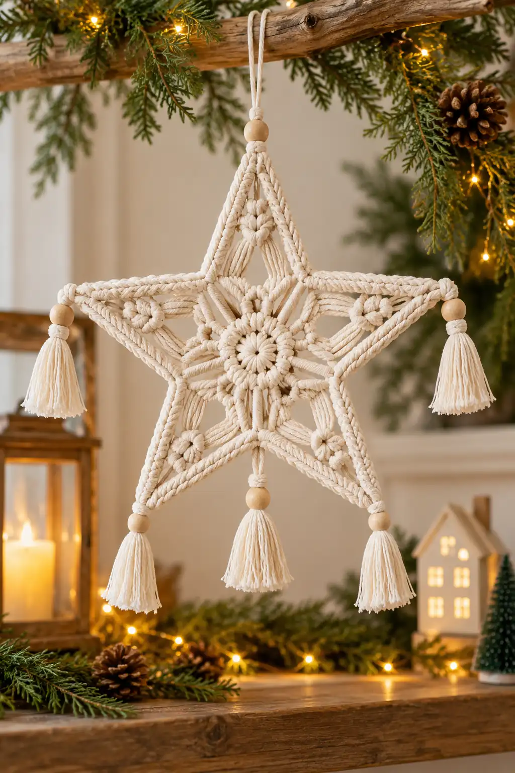 10 macrame star