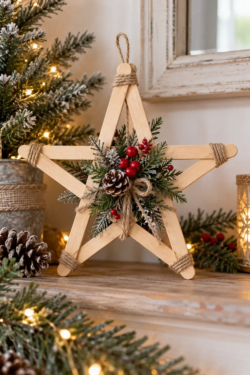 13 popsicle stick star