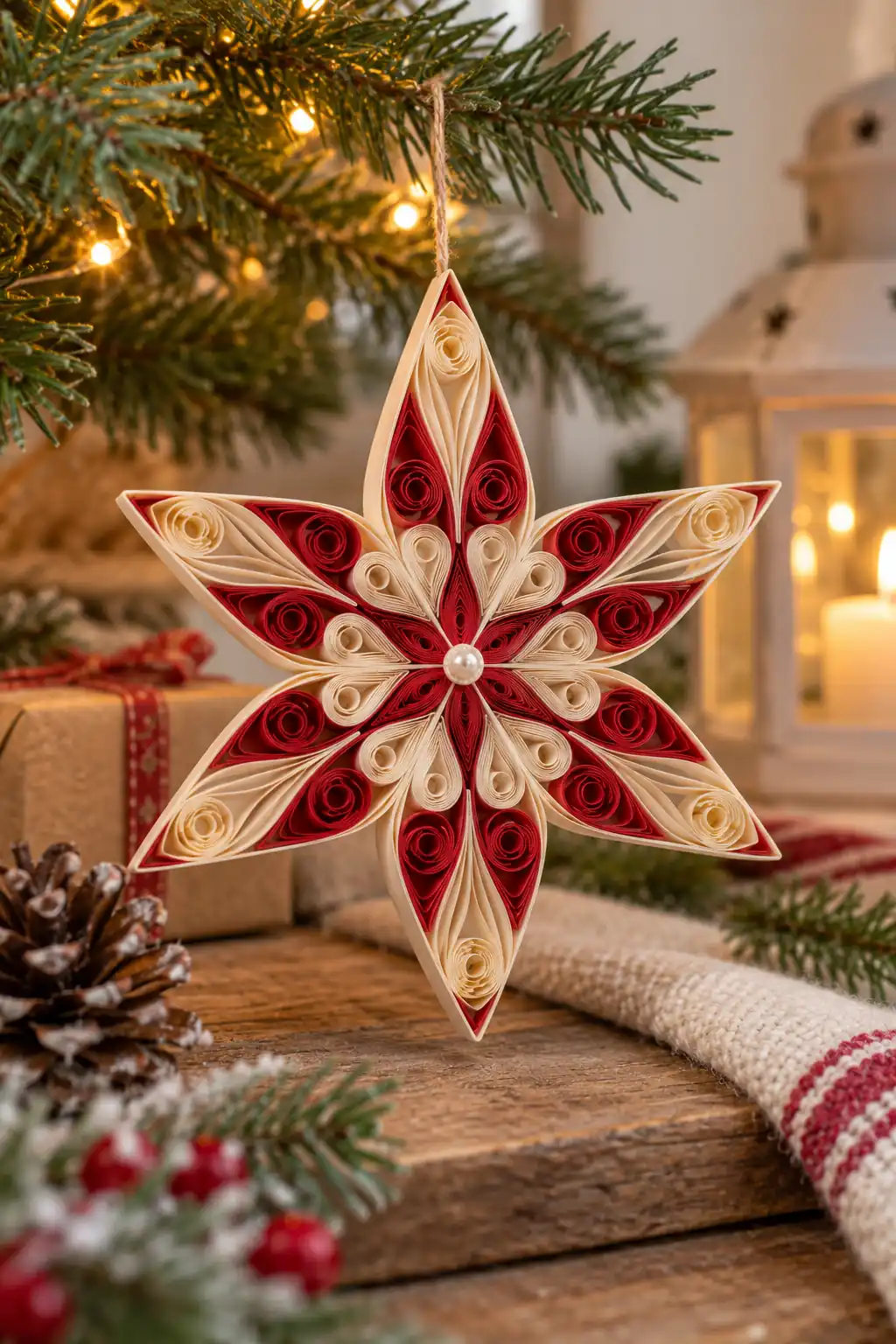 16 quilled paper star