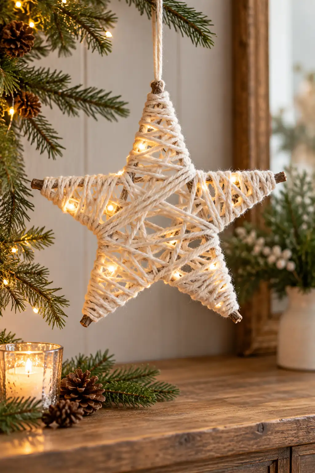 17 yarn wrapped star