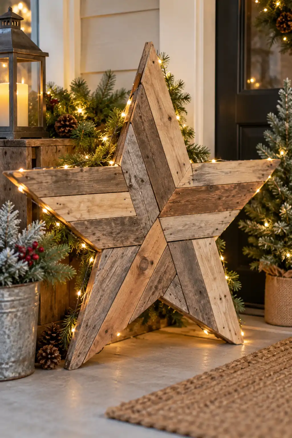 18 wood pallet star
