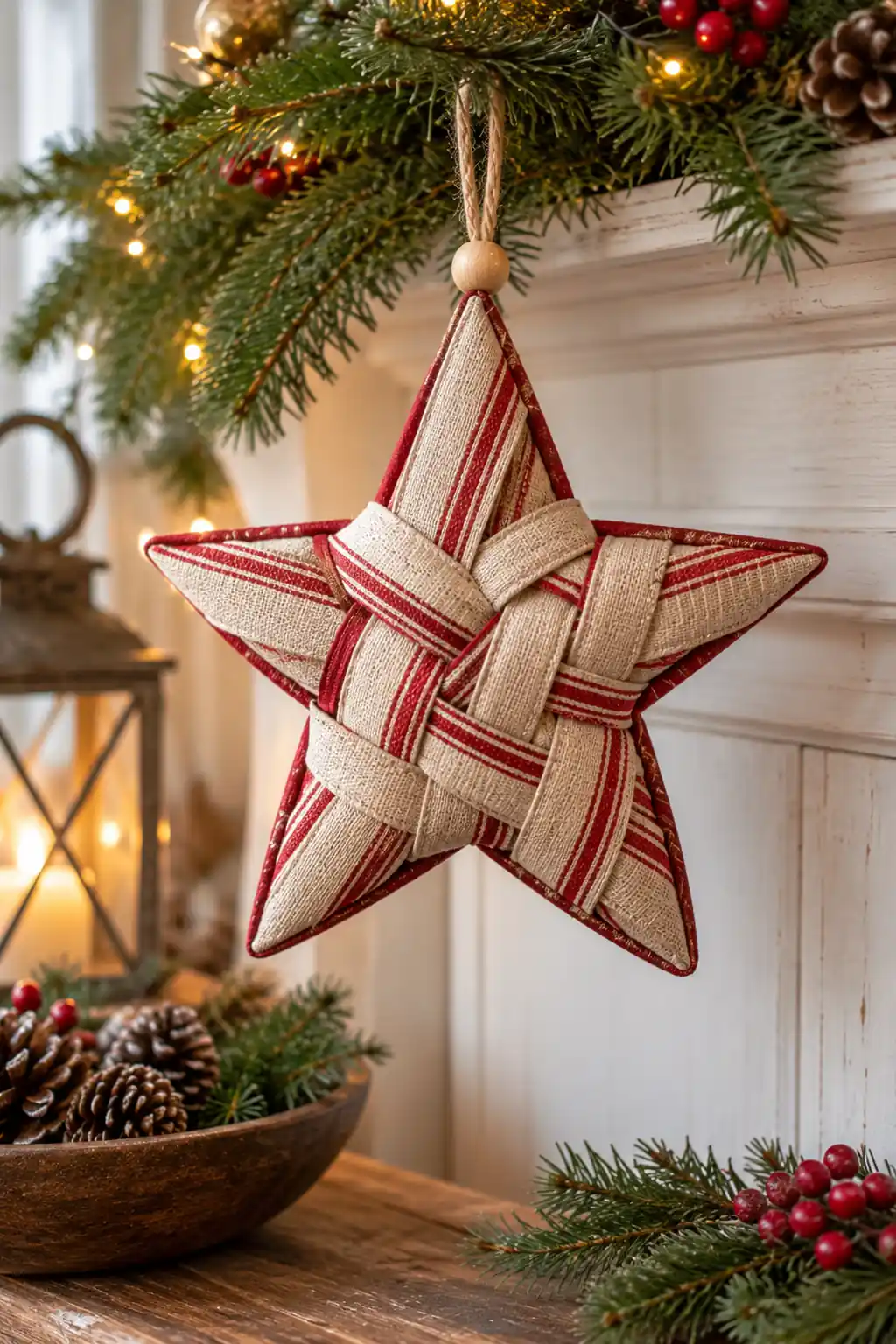 20 woven ribbon star