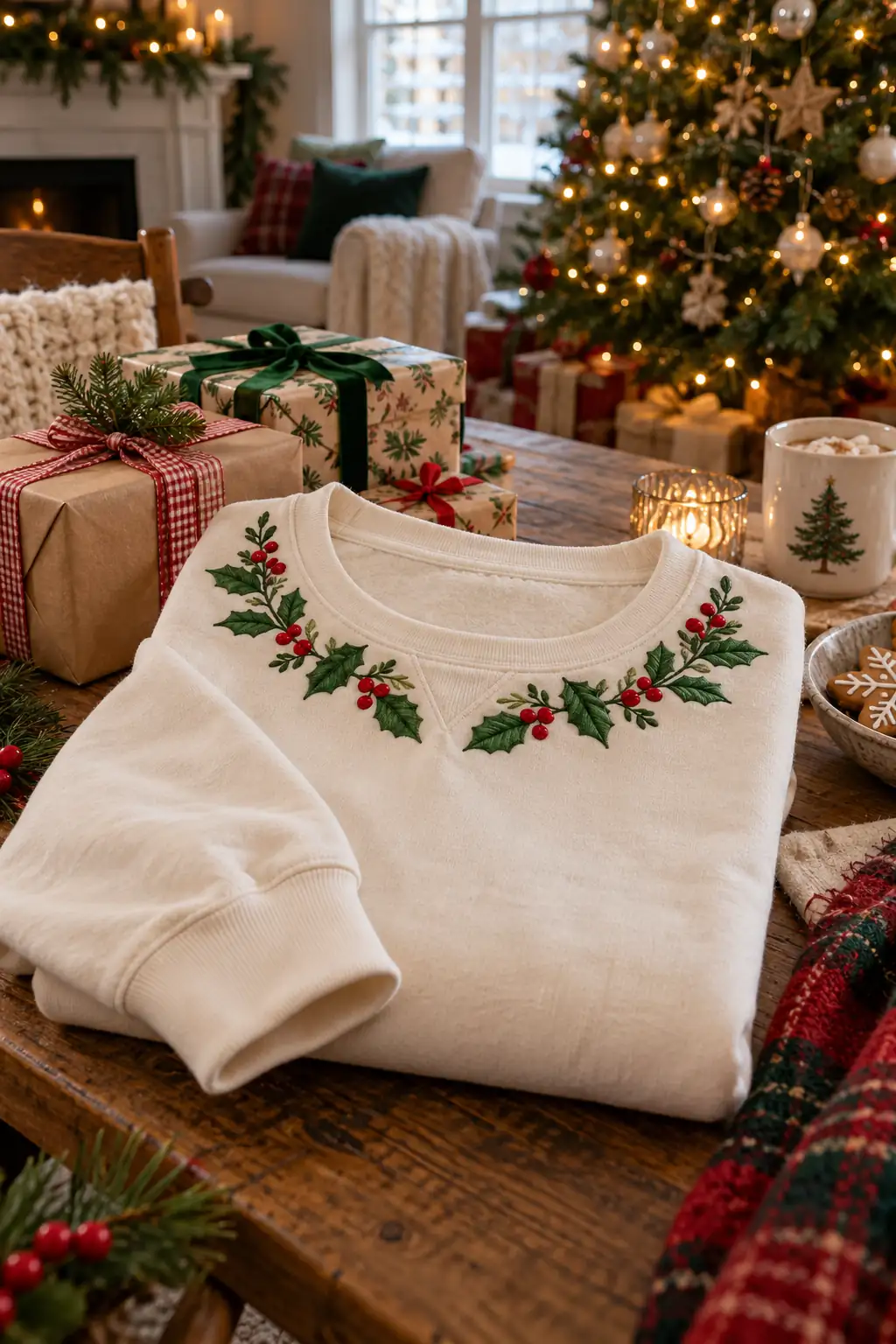 05 embroidered holly collar
