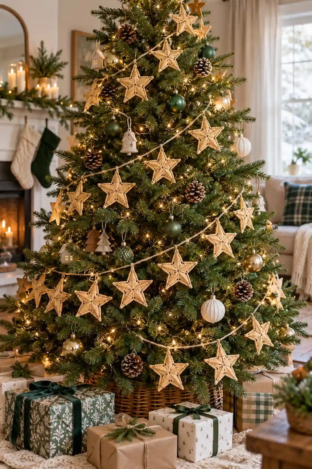 26 woven straw star