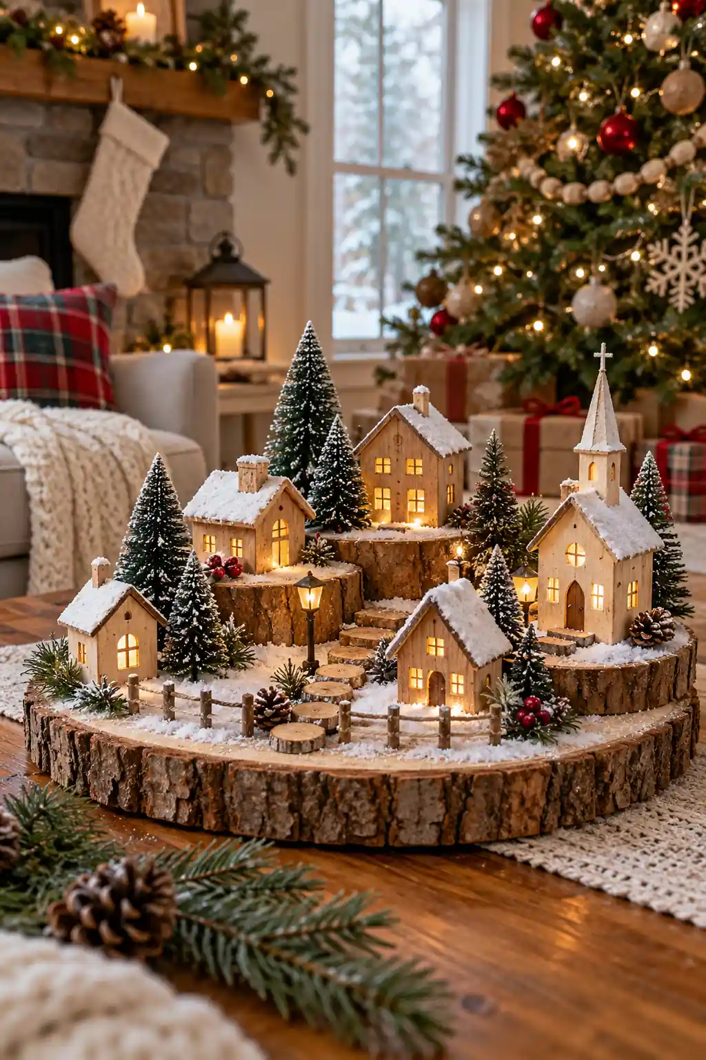 09 wood slice village