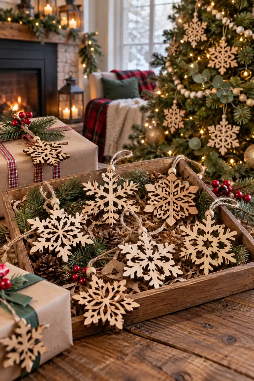 15 snowflake ornament set
