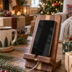 Wood phone stand, one of these diy christmas gifts for dad