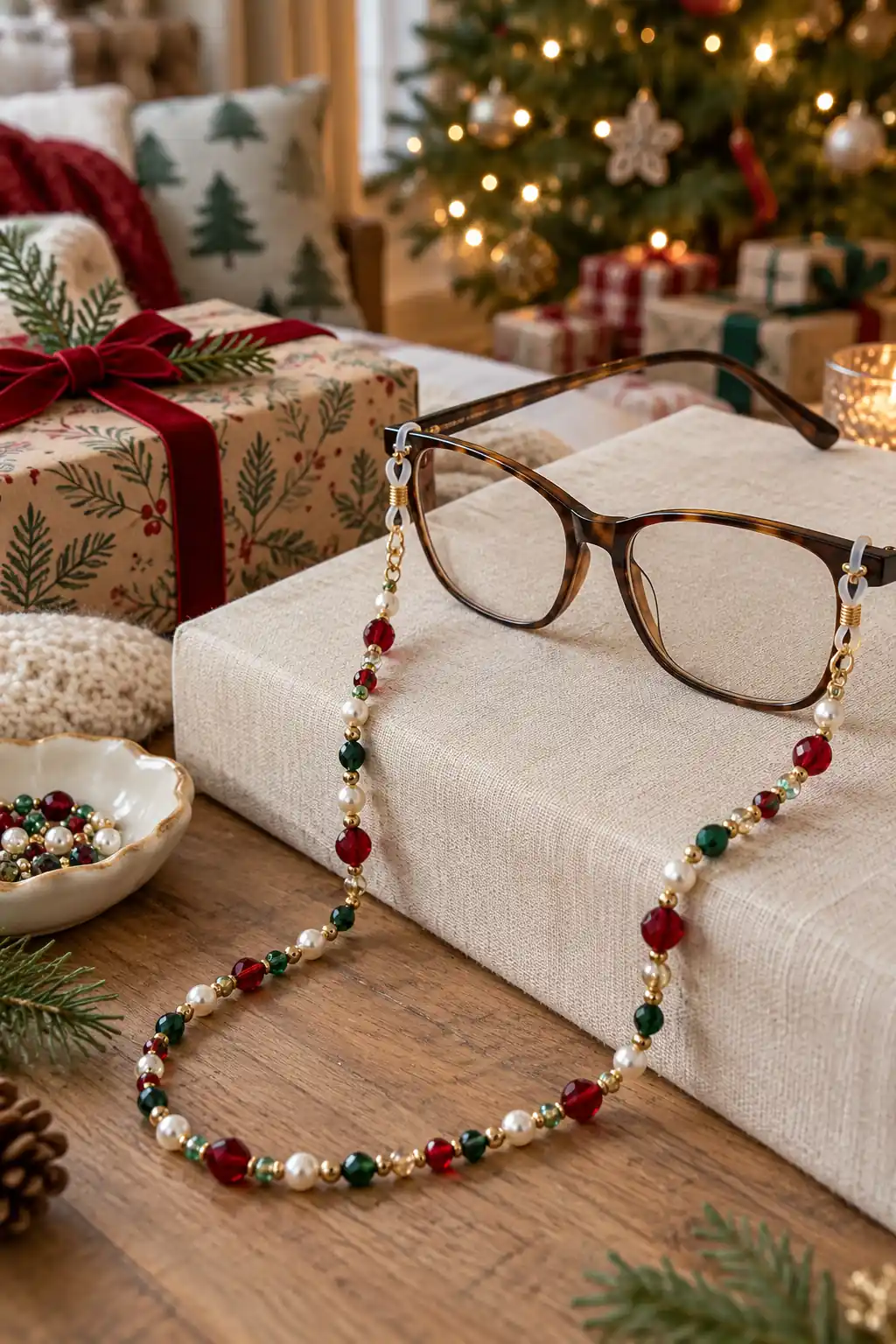 07 beaded glasses chain