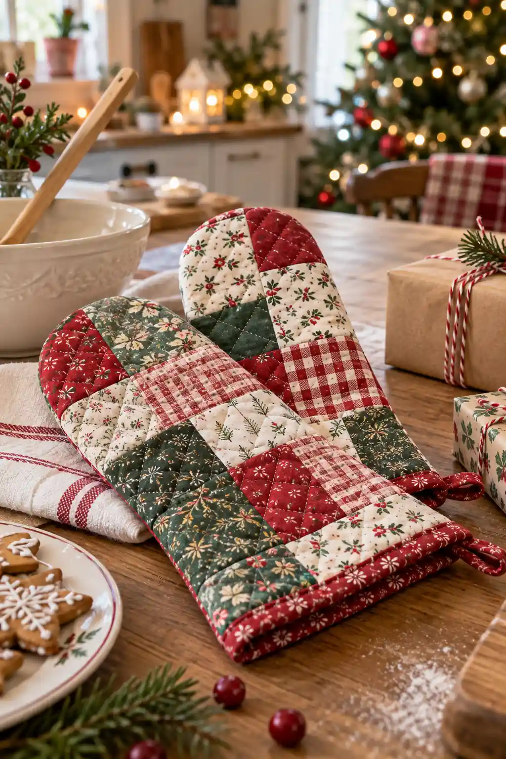 15 patchwork kitchen mitts