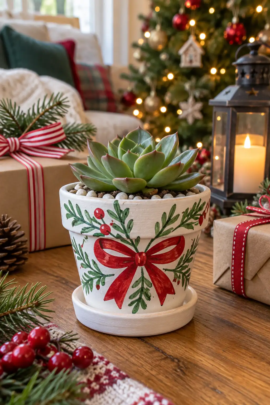 07 succulent painted pot