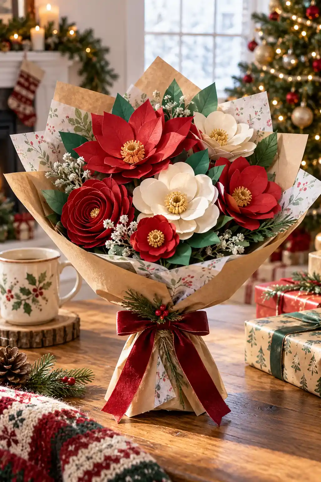 16 paper flower bouquet