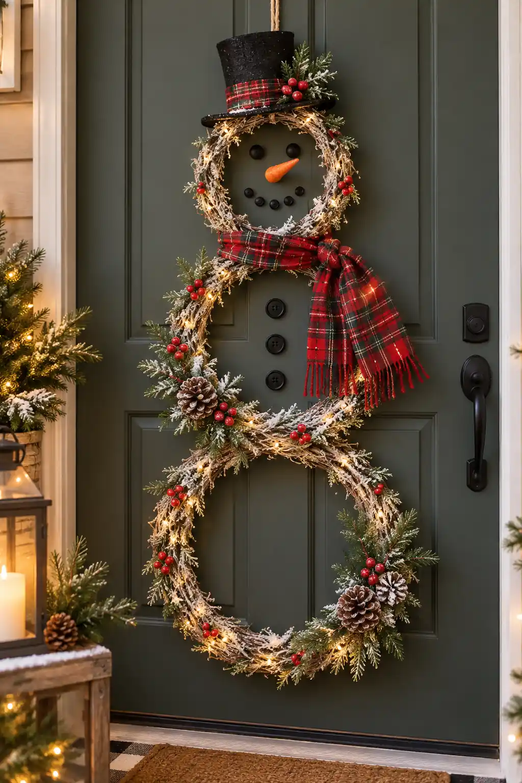 05 three hoop snowman wreath