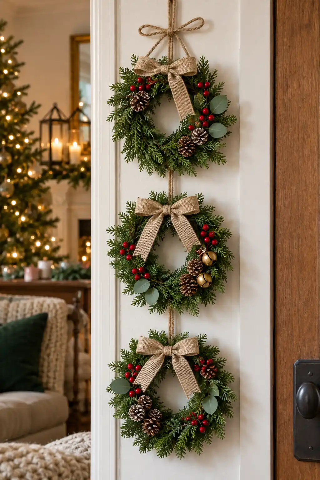 10 mini wreath trio vertically