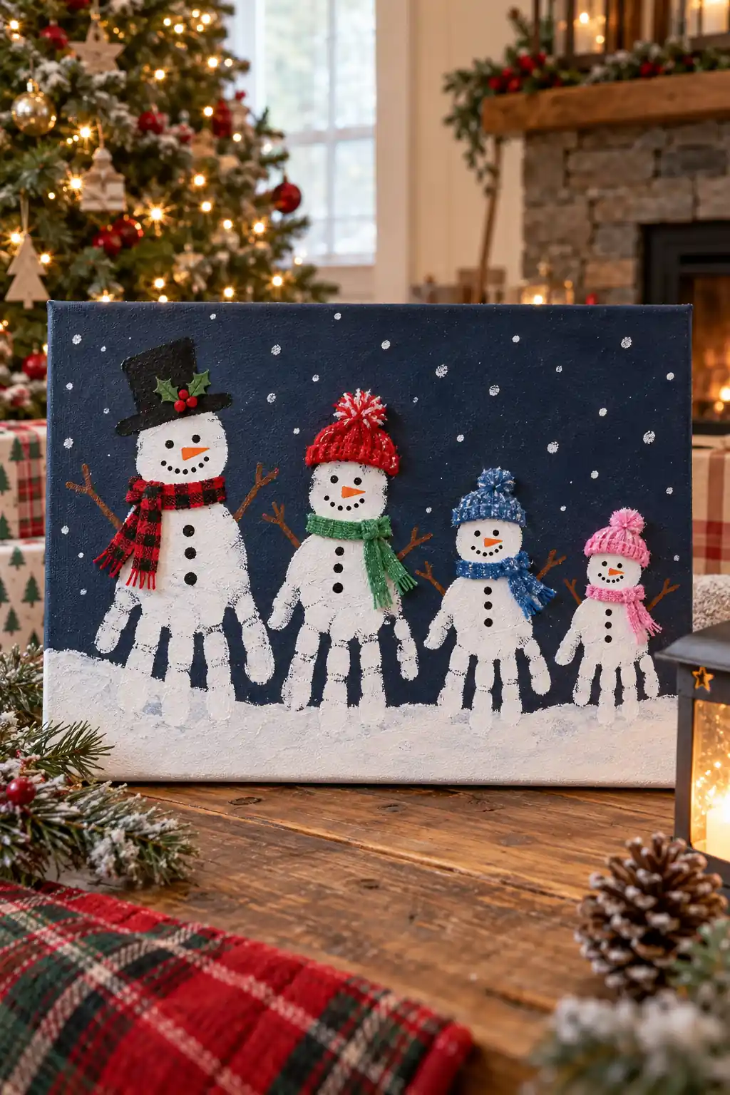 06 handprint snowman family