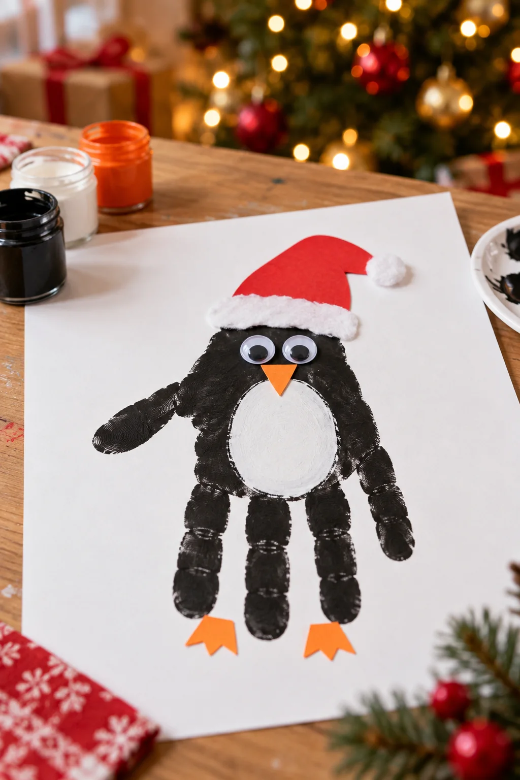 07 handprint penguin