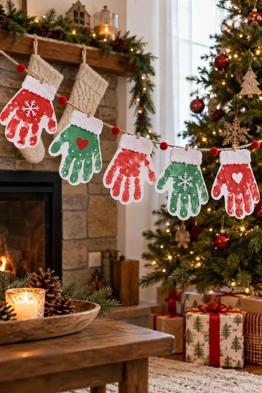 13 handprint mitten banner
