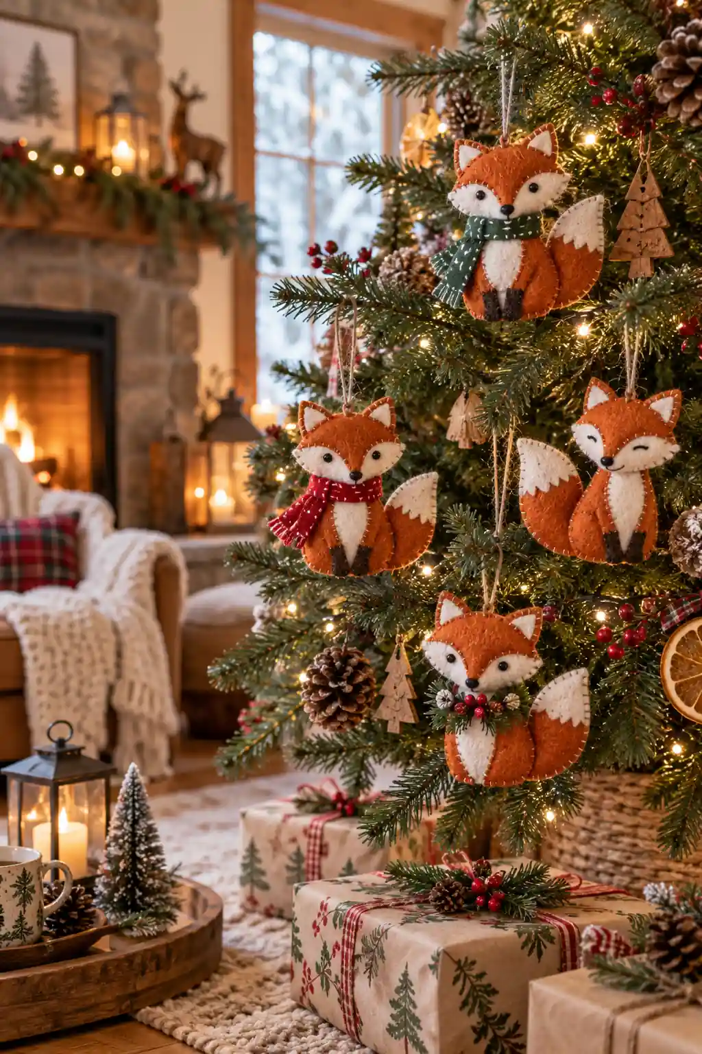 03 felt fox ornaments
